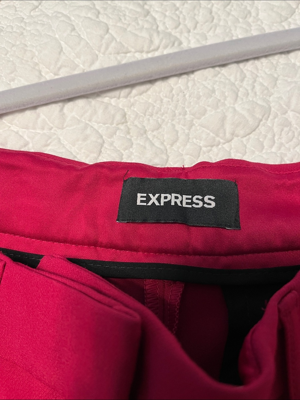 Women's Express Magenta Stretch Front-Slit Pants - Picture 5 of 6